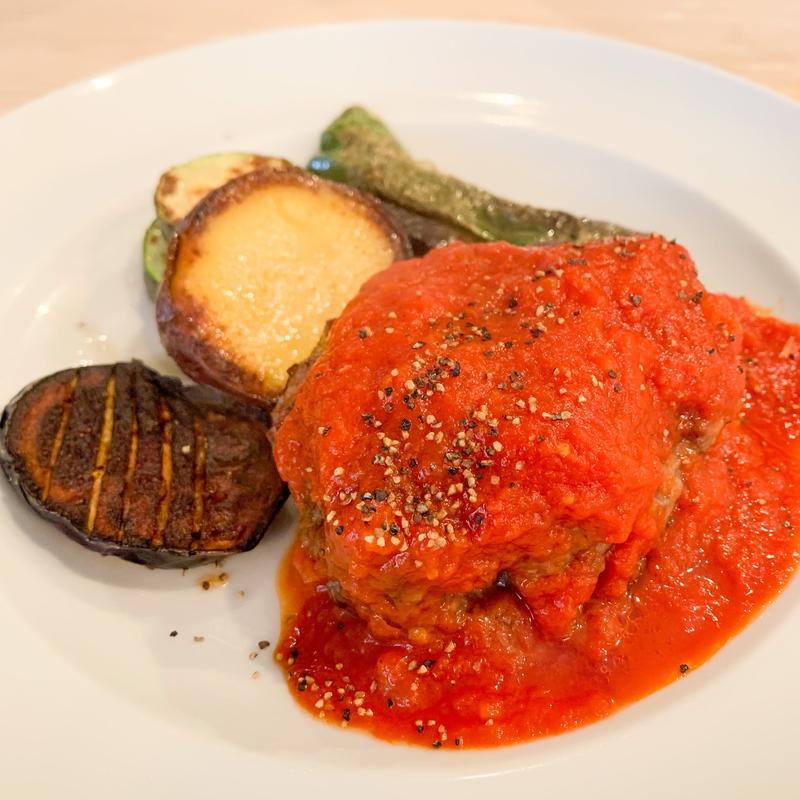 漢方豚のハンバーグ(ステーキハウス GORI 西麻布)