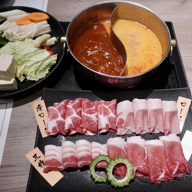 スープしゃぶしゃぶ あぐー豚盛り合わせ(はいむるぶし)