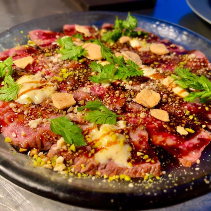 大和牛のカルパッチョ(TOSA Riverside Sushi Bar)