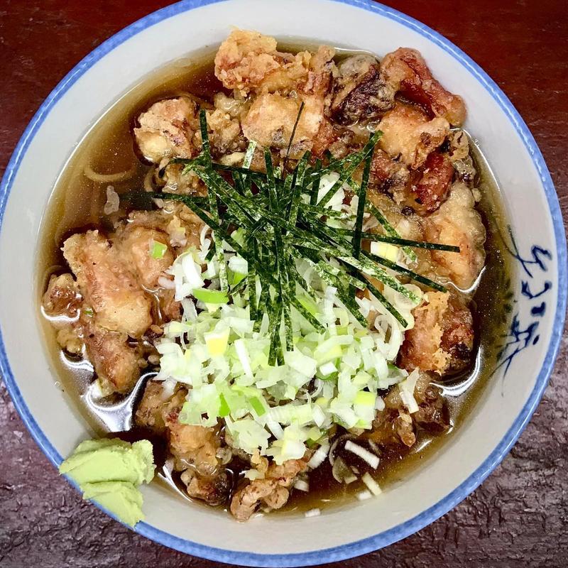 冷やしゲソ天そば(そば うどん 鈴家)