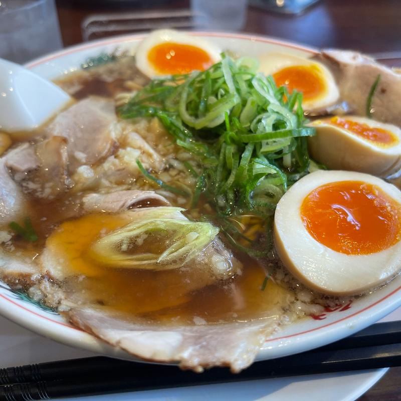 焼きめし定食(特製醤油味玉＋味玉)(京都北白川ラーメン魁力屋 堀川五条店)