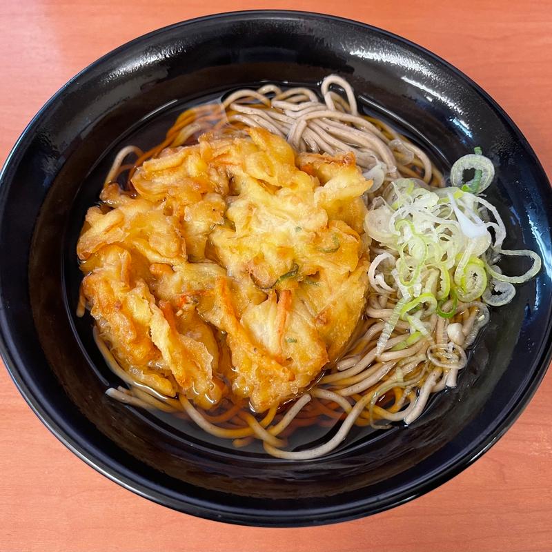 かき揚げそば(濱そば 新横浜店)