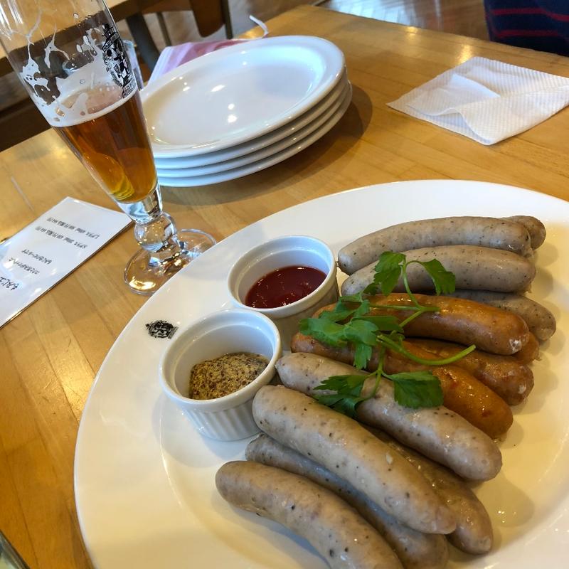 ソーセージ3種盛り(那須高原ビール )