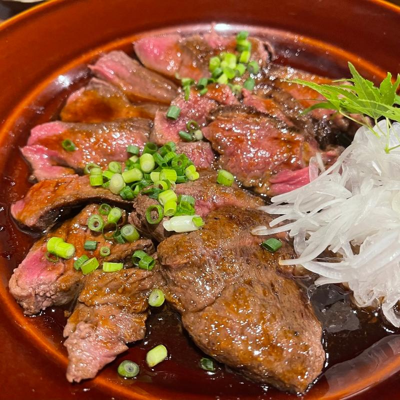 よく分からない和牛のソテー(セルフ飲み放題居酒屋いっちょやってみっか！)