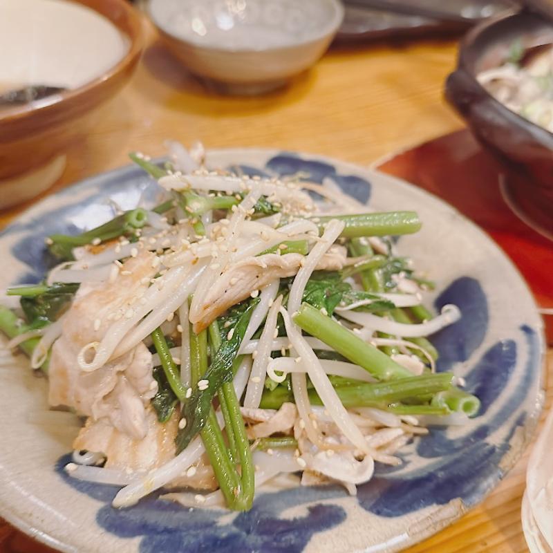 空芯菜の炒め物(居腹じらいや)