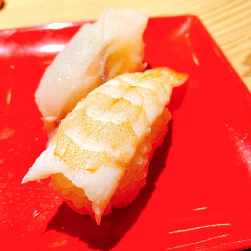 寿司2貫(晩酌セット)(天ぷらと寿司１８坪)