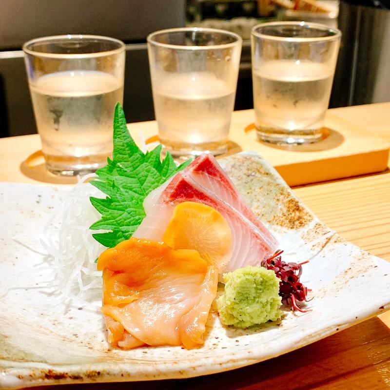 晩酌セット(本日のお刺身)(天ぷらと寿司１８坪)