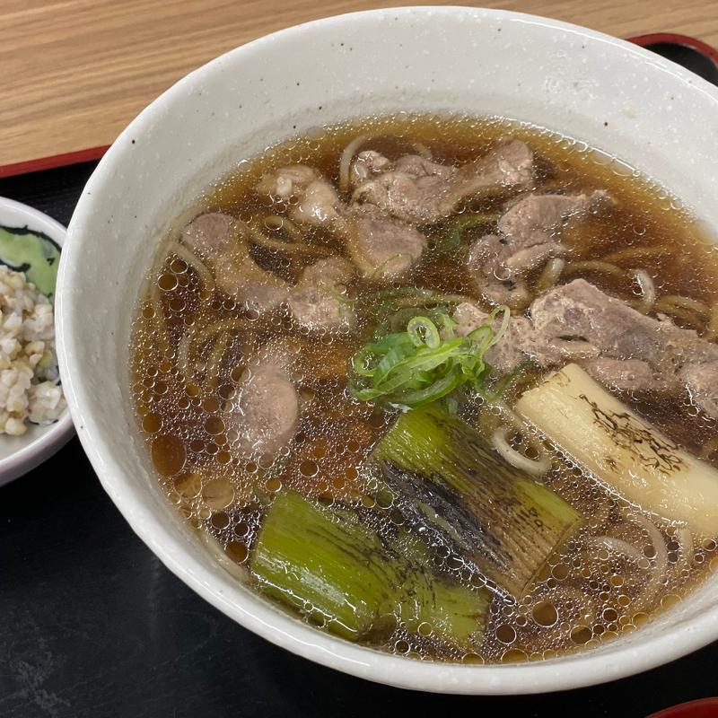 鴨肉そば(温)(十割そば家みつば)