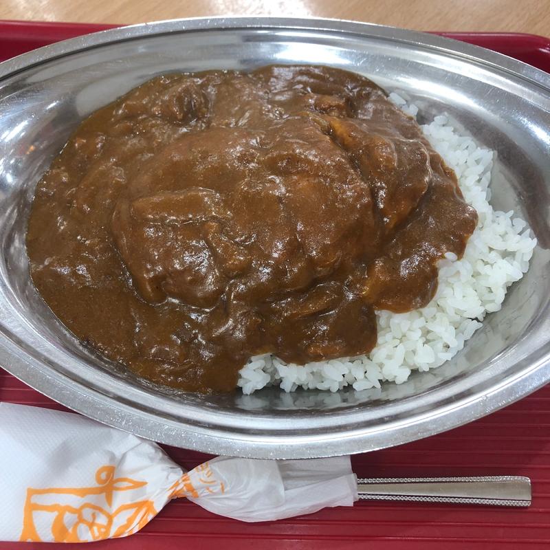 ハンバーグカレー(カレーショップ インデアン 長崎屋帯広店 )