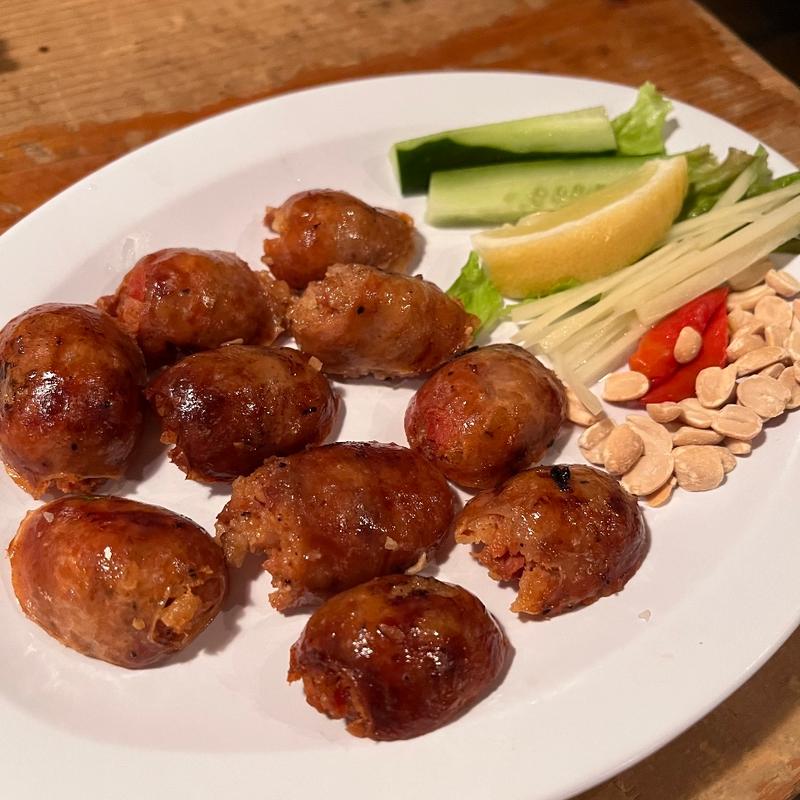 タイの有名なソーセージ(HATENA THAI RESTAURANT)
