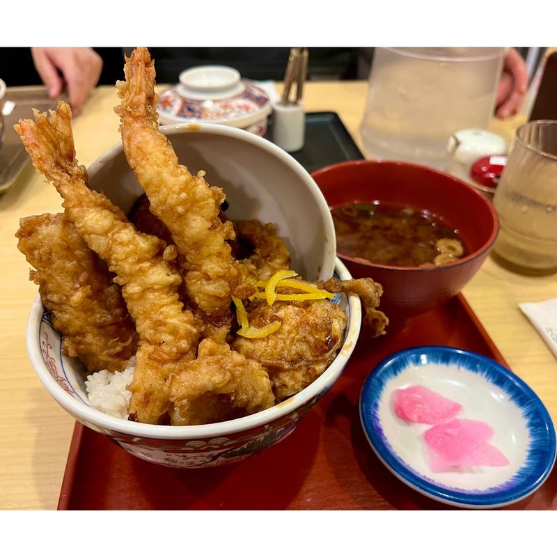海老二本丼(えびのや サカエチカ店)