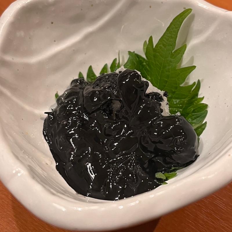 蛍烏賊の黒造り(かき小屋 豊丸水産 広島本通り店)