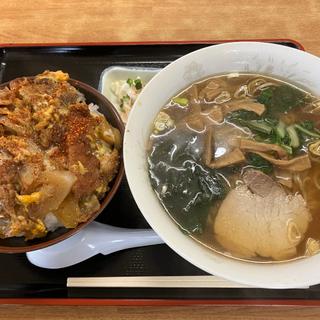 ラーメン+カツ丼(喜楽亭食堂 )