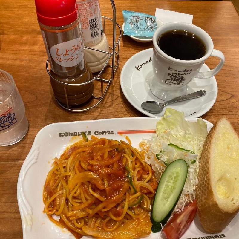 喫茶店の王道ナポリタン(コメダ珈琲店)