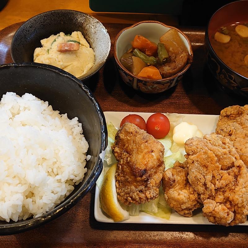 唐揚げ定食(鳥はし)