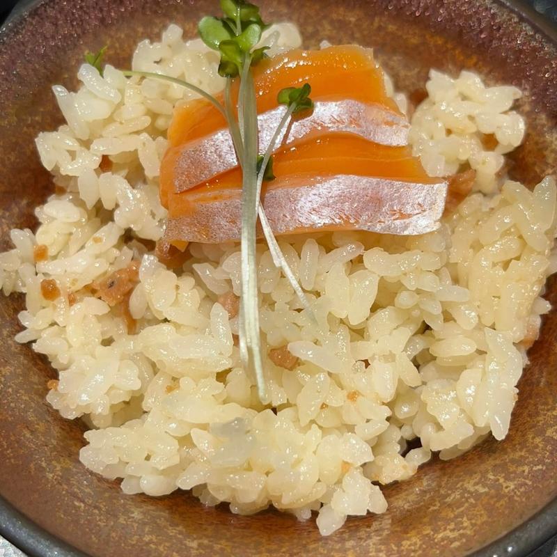 白サーモン、サーモンめし(サーモンnoodle3.0)