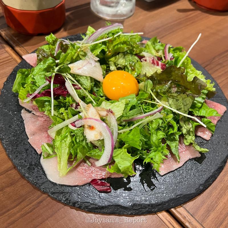 A5和牛炙りカルパッチョ(俺の焼肉 銀座9丁目)