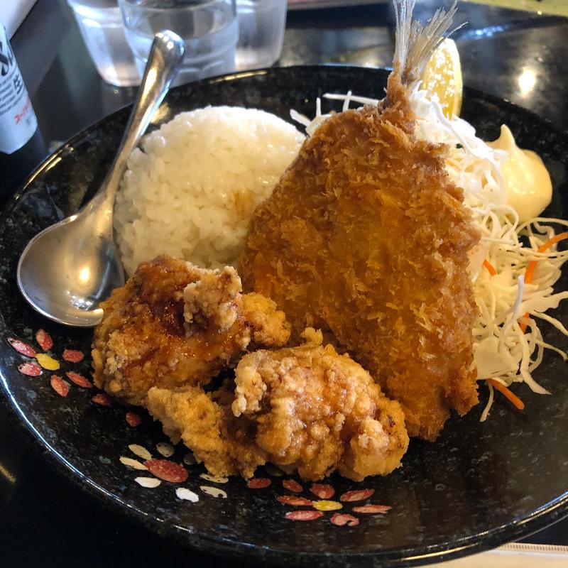 鯵から定食(ふじ山食堂。 )