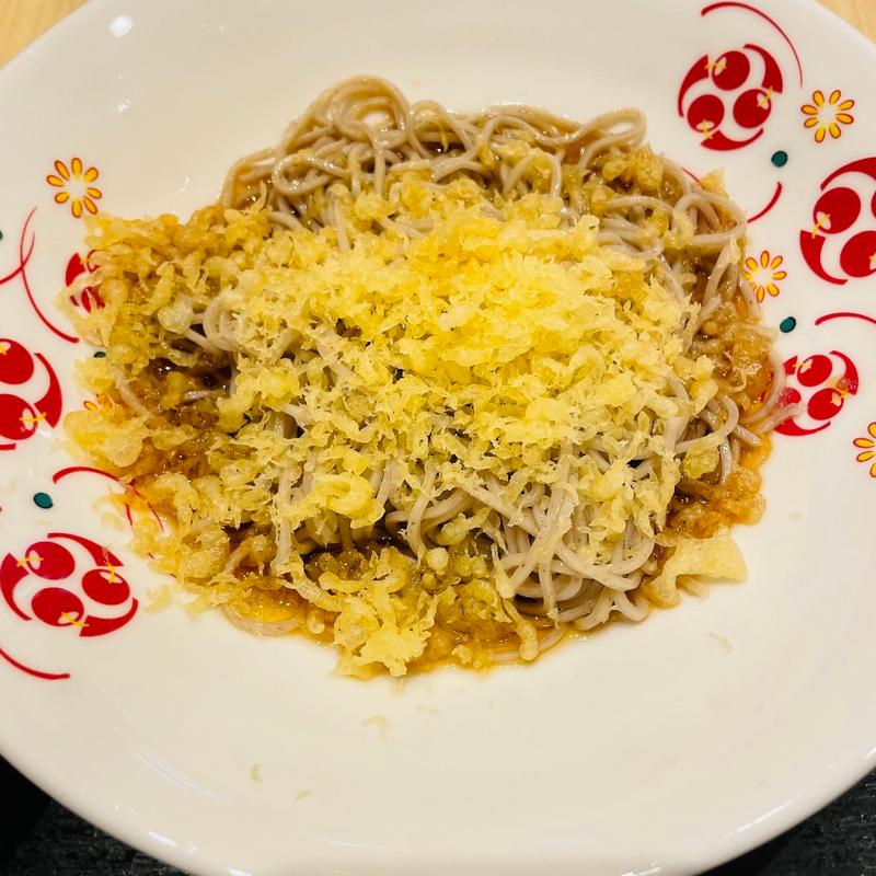 冷したぬきそば(いろり庵きらく 秋葉原店)