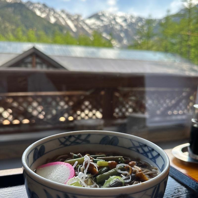 山菜そば(上高地食堂売店)