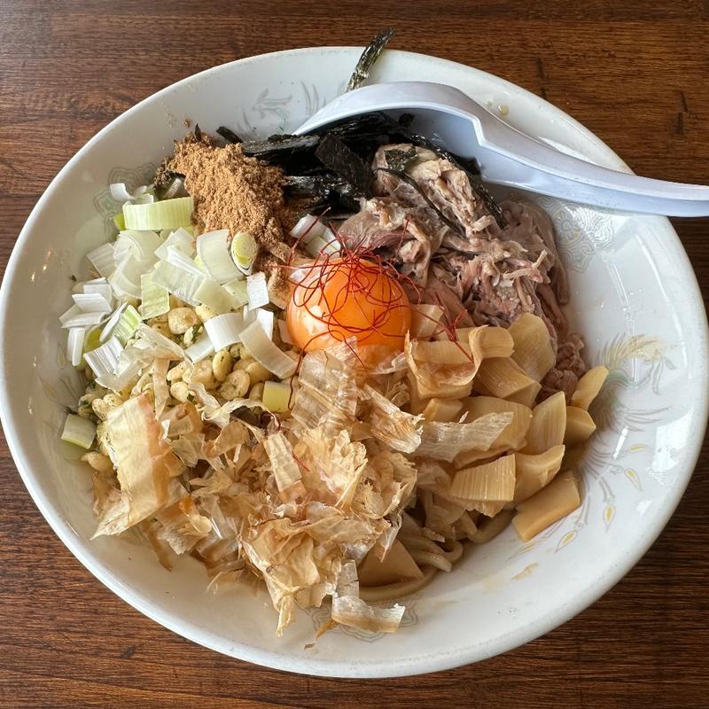 和風 節まぜそば(麺とび六方 エルサあづみ野店)