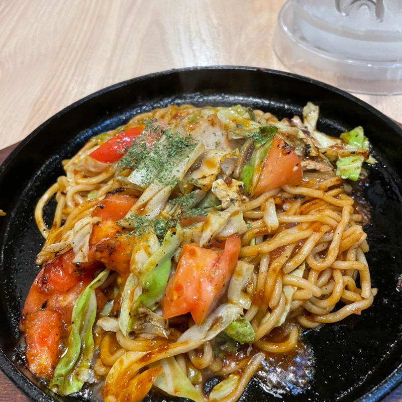 トマト焼きそば定食(尼崎焼そばセンター)