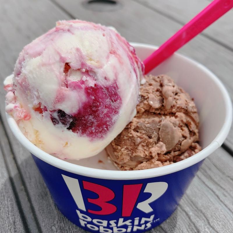 ツインベリーチーズケーキとハッピーブレイクタイム(サーティワンアイスクリーム EXPASA浜名湖店)