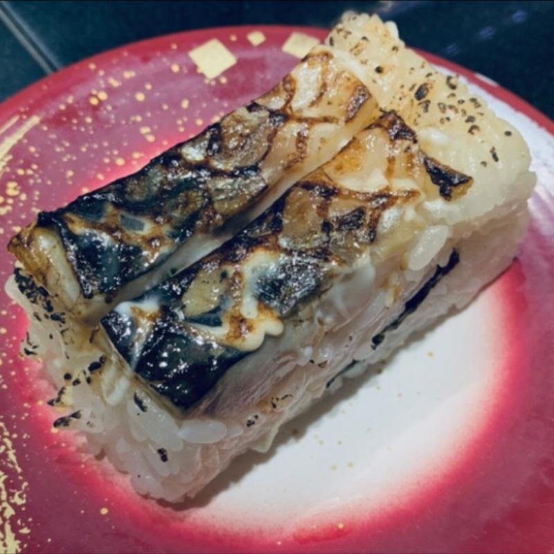 あぶりトロさば(回し寿司 活 美登利)