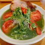緑の冷やし麻辣麺(中華川食堂)