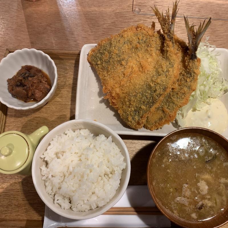 倍アジフライ定食(さかなやのごはん)