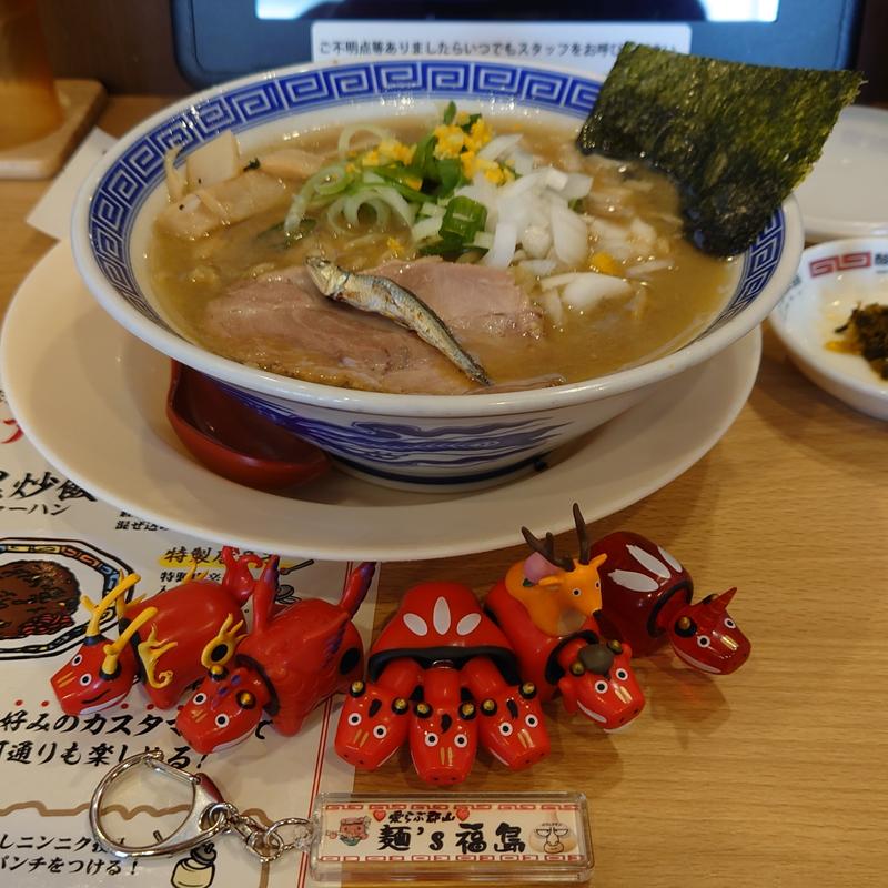 極煮干し麺(ラーメン 大志軒 富田店)