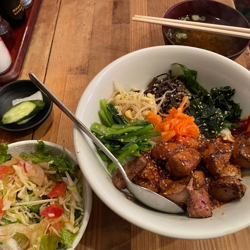 レアレバー丼(鉄火)