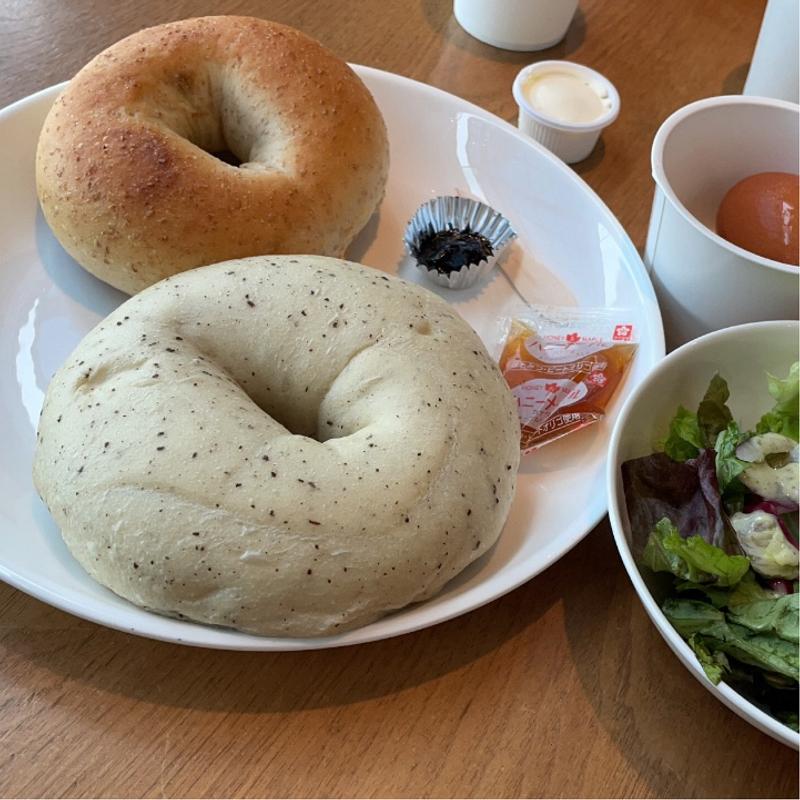 モーニングベーグルセット(Hoop)