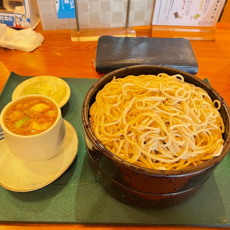 きざみ鴨せいろ(板そば喜右衛門)