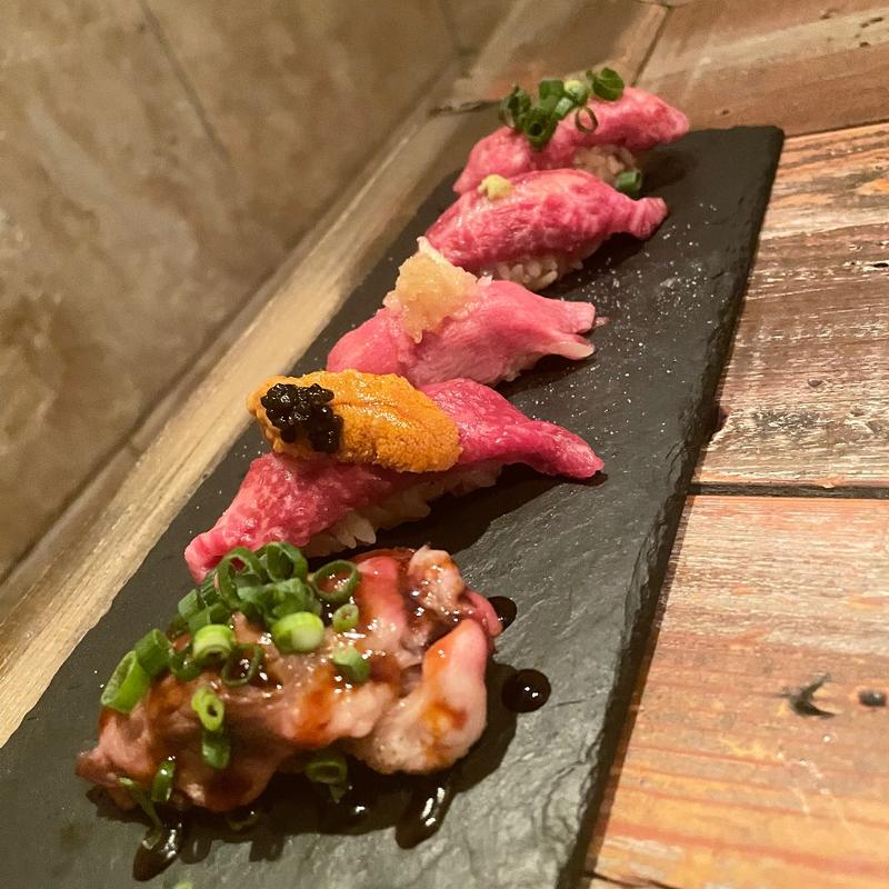 和牛の握り飯(全種類)(表参道焼肉KINTAN)