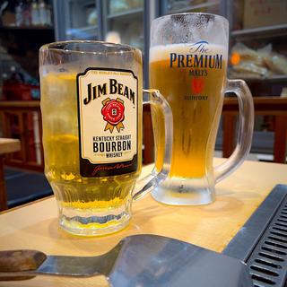 メガプレミアムモルツ、メガジャスミン茶ハイ(田よし雫 国分町店)