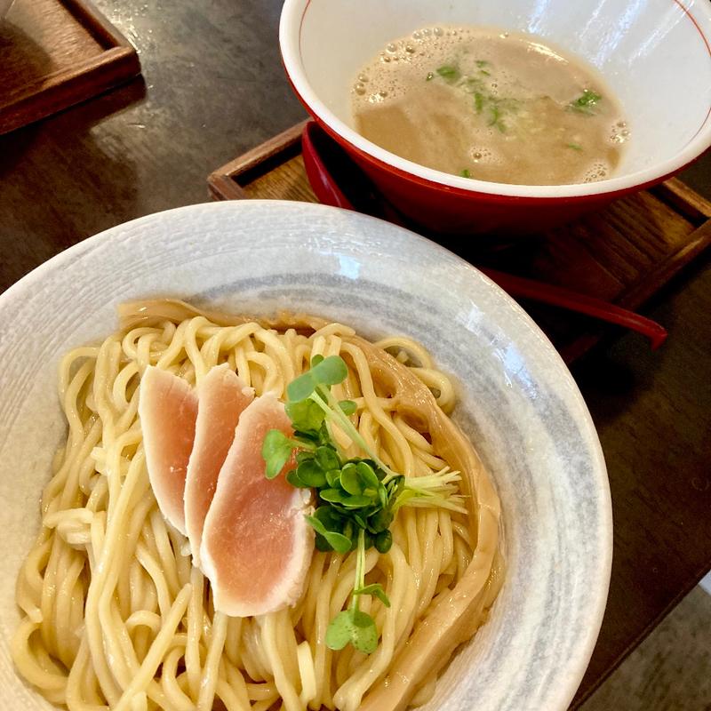 美白白湯つけ麺(麺や しき)
