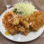 チキンの唐揚げライス めんちかつ