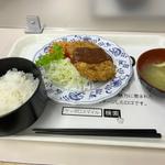 時計台定食（メンチカツ）(札幌市役所地下食堂)