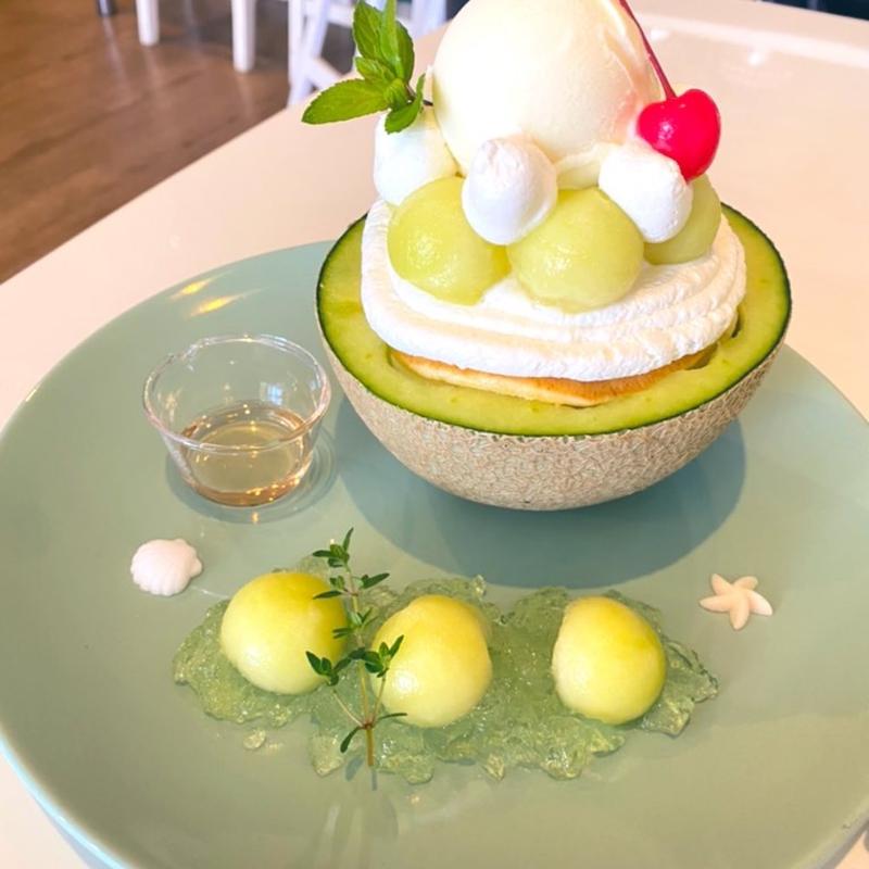 メロンのパンケーキ(カフェシュシュ)