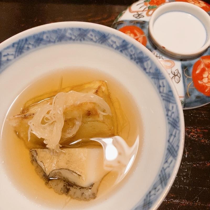 賀茂茄子と鮑の煮浸し（茶懐石ランチ）(而今)