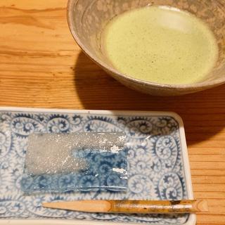 お菓子・抹茶（茶懐石ランチ）(而今)