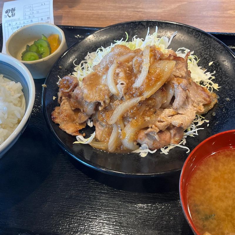 生姜焼定食 野郎盛(野郎めし桶川店)
