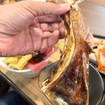 まぐろカマ焼き定食(お魚屋みーかがん)