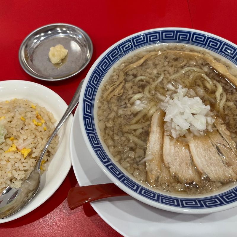 背脂中華そば(新潟発祥なおじ 大阪上新庄店)