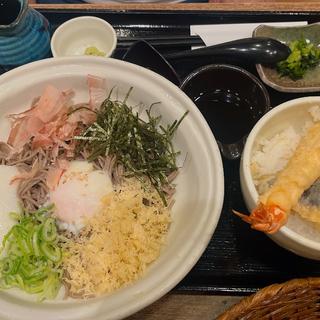 大海老天丼と 選べるそばの定食(きなさ 京都MOMO店 )