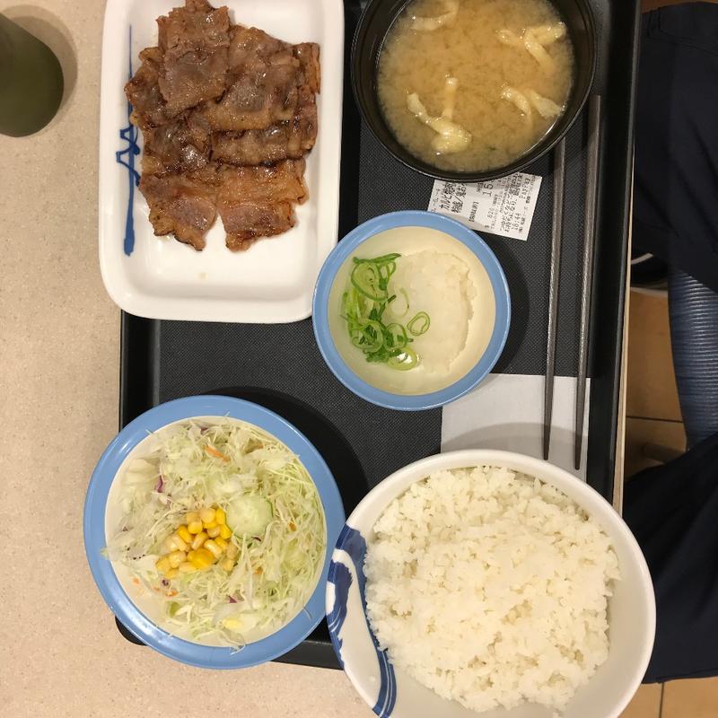 カルビ焼肉定食特盛／鬼おろし(松屋 豊橋つつじが丘店 )