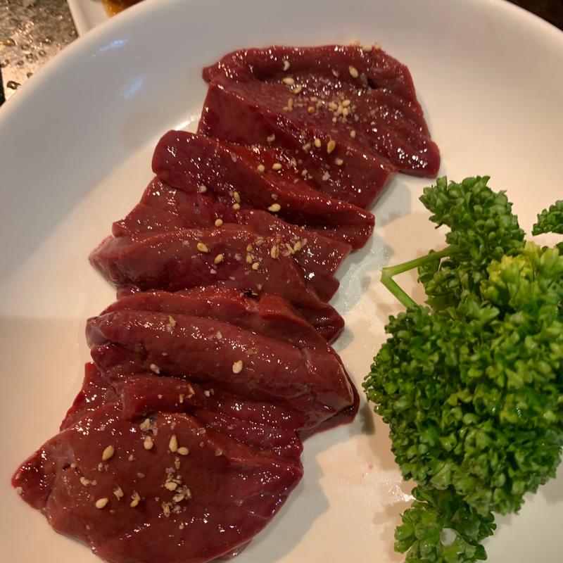 新鮮極上レバー刺し焼(焼肉韓陽苑本厚木店)