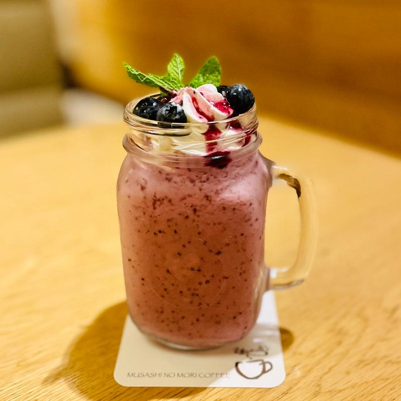 フレッシュブルーベリースムージー(むさしの森珈琲 朝霞本町店)