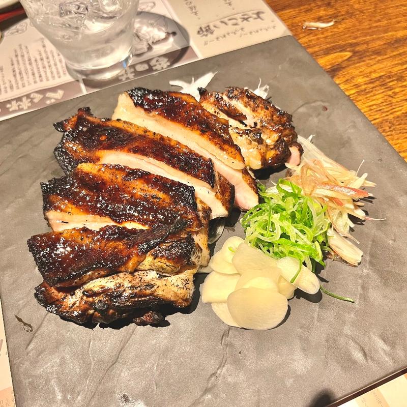 地鶏の藁焼き(わらやき屋 上野広小路店)
